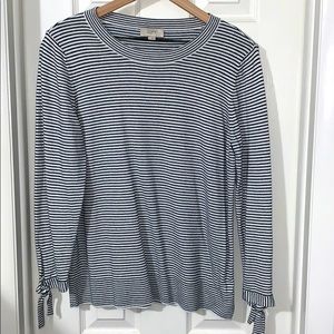 LOFT black & white striped sweater
